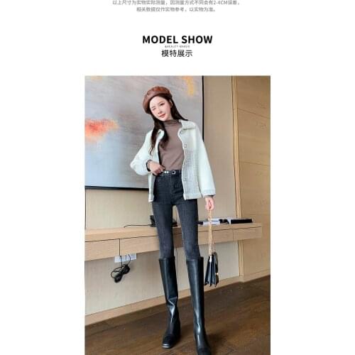Womens Pencil Trousers Pants Women Slim Ladies Jean Trousers Female High Waist Pants