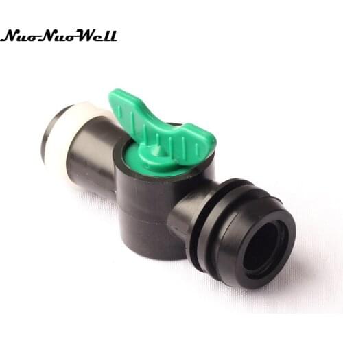 2pcs NuoNuoWell 1"(N45)Straight Lock Valve Drip Tape for Garden Greenhouse Micro Drip Irrigation Hard Hose Pipe Connector Valve