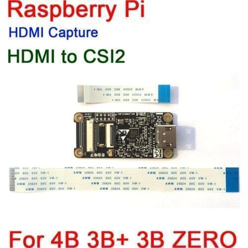 2020 Raspberry Pi HDMI Capture HDMI interface to CSI2 CSI-2 HDMI to CSI board for PI 4B 3B+ 3B ZERO TC358743XBG