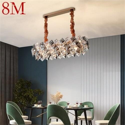 8M Pendant Light Postmodern Luxury Crystal Creative LED Lamp Fixture For Home Dining Living Room