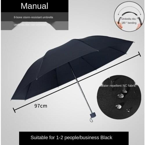 Automatic umbrella sunny and rainy dual sunshade women folding mens wind resistant three fold umbrella wholesale customized