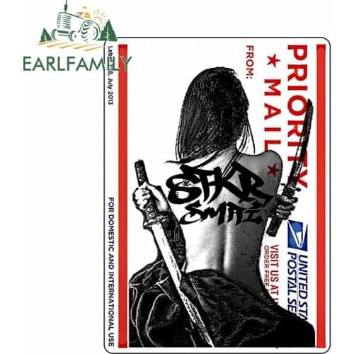 EARLFAMILY 13cm x 9.4cm for Samurai Bae Anime Car Sticker Waterproof Scratch-Proof Decal Air Conditioner Windows Car Assessoires