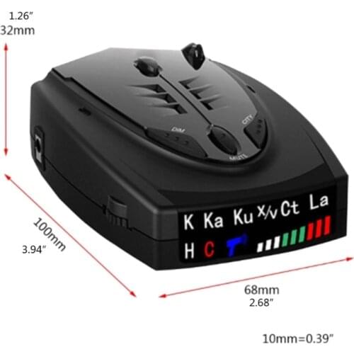 652F Car Speed Radars Detector Automotive Detector Anti Radars Multi-language Monitoring Tool