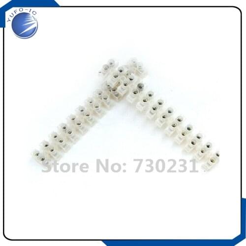 Free Shipping 5Pcs 12 Position Barrier Terminal Strip Block X3-2012 20AX3 Plastic Terminal new