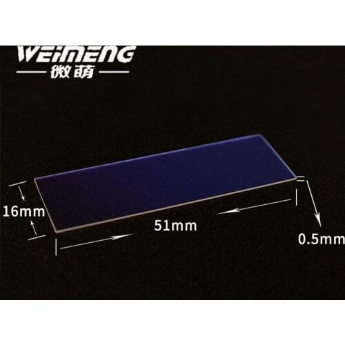 Weimeng laser filter lens Cosmetic instrument lenses 51*16*0.5mm 640nm quartz for laser buauty laser machine