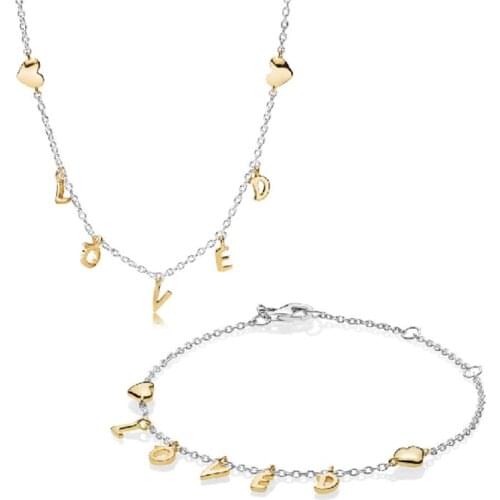 2020 Classic New Sweet And Romantic Love Necklace Set, High-end Exquisite Jewelry For Wifes Wedding Anniversary Gift