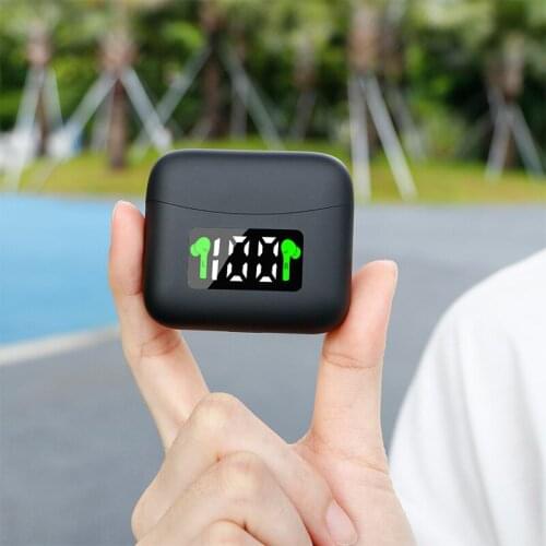 TWS Wireless Earphones Bluetooth 5.2 Headphones IPX7 Waterproof Earbuds LED Display HD Stereo Built-in Mic type-c Charging port