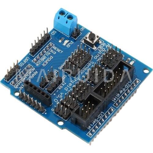 New arrival 1pcs Sensor Shield Digital Analog Module Servo Motor for UNO R3 MEGA V5