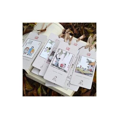 1pcs[Creative Bookmark Wholesale] Fengzi Origami Bookmarks 10 sheets / set Republic of China nostalgia