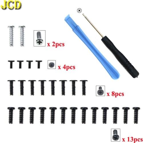 JCD Handle Full Set Screw For Sony PS5 PlayStation Dualshock 5 DS5 Controller Screws & Cross Screwdriver Tools Kit