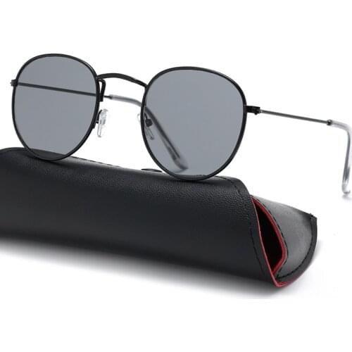 Vintage Round Sunglasses Women men female brand Metal Frames Mirror Lenses Sun Glasses For women retro Male retro de sol