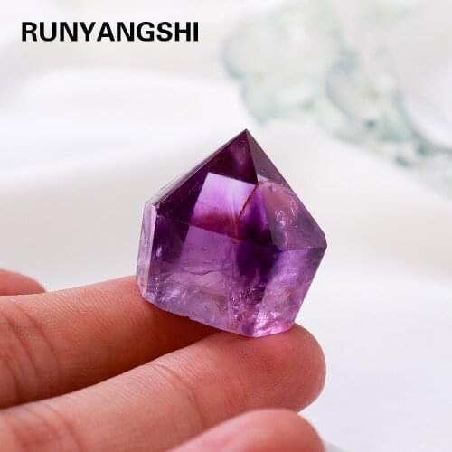 1PC High-quality Brazilian Amethyst Crystal Towar Healing Energy Stone Natural Quartz for Home Decor Energy Stone Pyramid