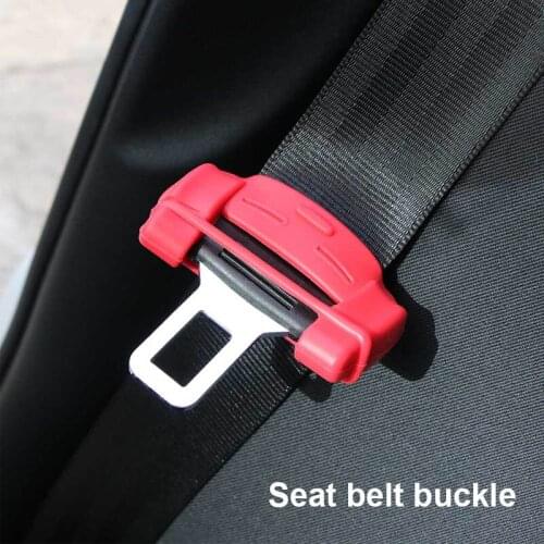 2x Car Seat Safety Belt Buckle Protector Cover For Opel Astra H G J zafira Jeep Wrangler Renegade Grand Cherokee