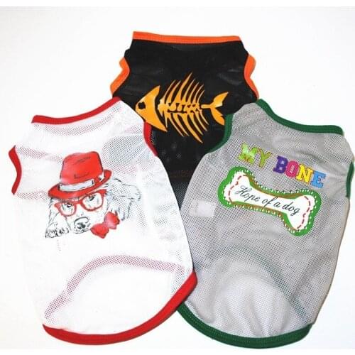 Cat Vest Cats Clothing Dog Clothes Cheap Summer Doggy Shirt Costume For Small Dogs Cartoon Vest For Puppy Outfits Mascotas