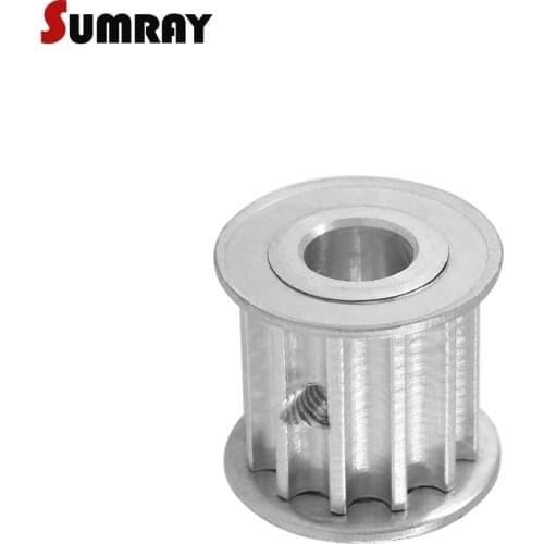 SUMRAY 5M 10T Timing Pulley 5/6/6.35/7mm Synchronous Pulley Wheel 16/21mm Belt Width 5M CNC Belt Pulley for 3D Printer