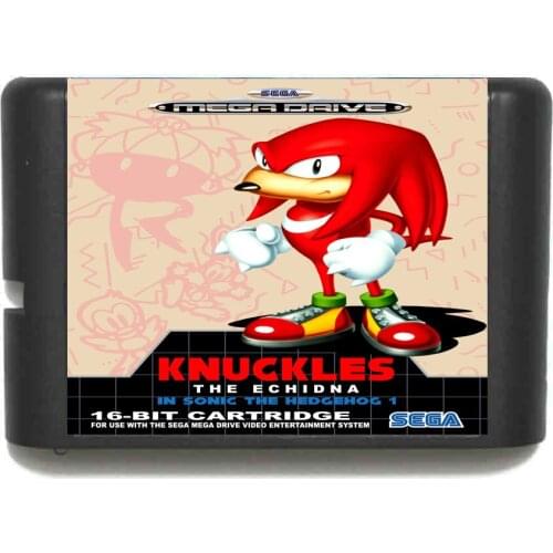Sonic Echidna 16 bit SEGA MD Game Card For Sega Mega Drive For Genesis