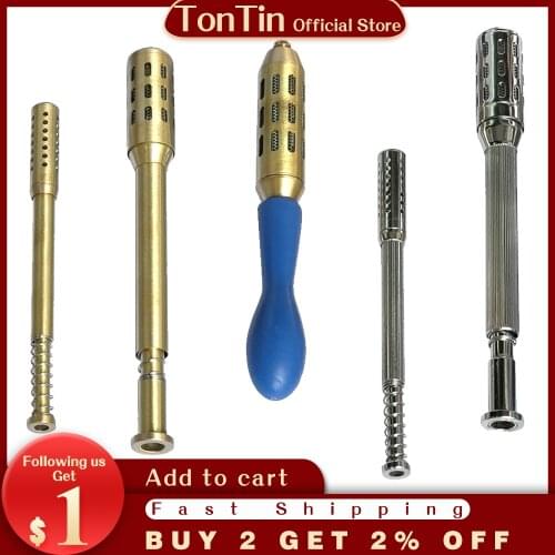 Copper Stainless Steel Moxa Device Facial Eyes Massage Relax Stick gift chart roller 2pcs in 1set