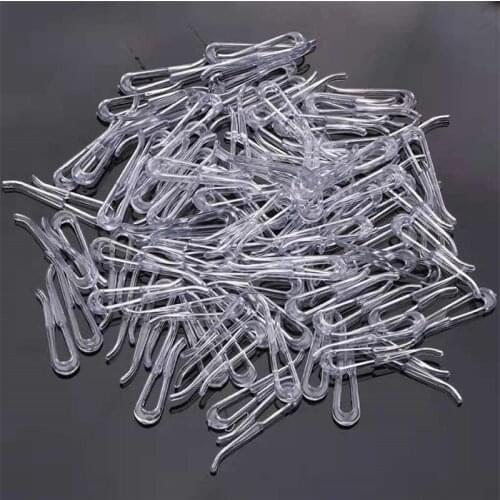 60Pcs 31 40 45 mm Transparent Plastic Duckbill Clip Shirt Pin Clothing Accessories Clip Socks Clothing Packaging Clip Spot Goods