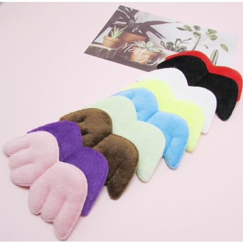 8.5*4cm 30pcs/lot Angel wing appliques for pet articles and DIY Children Hair Accessories and sock hat accessories