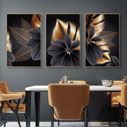Abstract Luxury Flower Leaf Diamond Painting Diy Full Square Round Diamond Embroidery 5D Mosaic Triptych home decoration AA2789