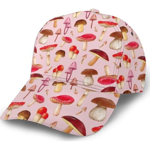 Watercolor Mushroom Baseball Cap women men snapback caps Classic Style hat Casual Sport Outdoor cap