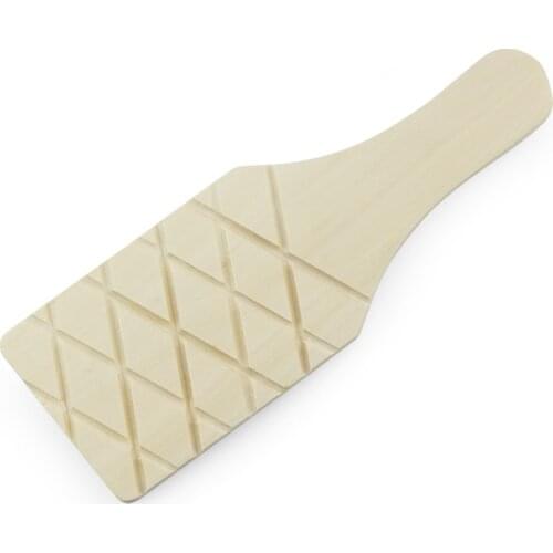 1PCS Arc Grooved Ribbed Wooden Utensils Paddle Art Carving for Figurine Pottery Clay Plate Ceramics Fluted Paddle Tools
