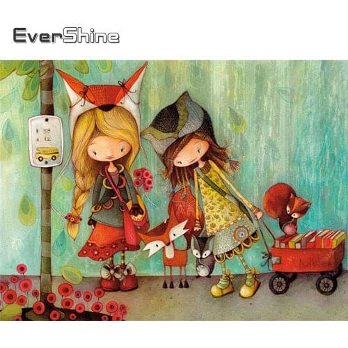 EverShine 5D Diamond Painting New Arrivals Full Square Girl Picture Rhinestones Diamond Embroidery Full Display Handmade Gift