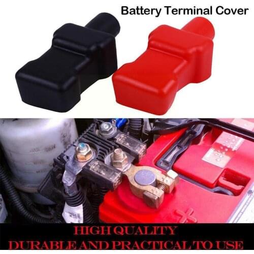 Battery Terminal Cover Rubber Car Positive Battery Cover Terminal Covers Cap Insulating Protector Battery Insulating Univer R0E6