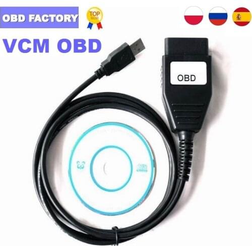FoCOM Diagnostic Interface for Ford VCM OBD diagnostic Scanner for ford focom MINI VCM Device usb diagnostic cable
