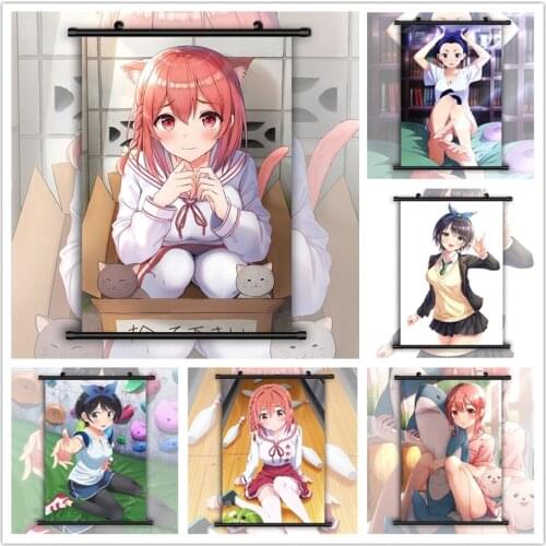 Kanojo Okarishimasu Sakurasawa Sumi Sarashina Ruka HD Print Wall Poster Scroll