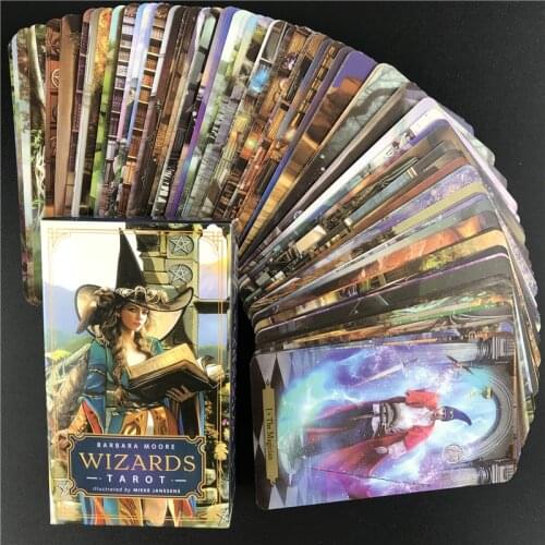 Barbara Moore Wizards Tarot Cards English Version Divination Prophet Fortune Telling Board Game Playing Tarot Cards