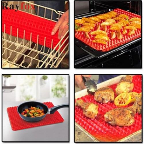 Kitchen Accessories Tools BBQ Pyramid Pad Non-Stick Silicone Baking Mat Mould Home Bakeware Gadgget Party Barbecue Kitchen Tools
