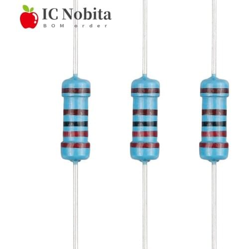 20pcs 1/2W Metal Film Resistor 0.5W 0.1R ~ 1M 2.2R 4.7R 10R 22R 47R 100R 220R 470R 1K 10K 100K 2.2 4.7 10 22 47 100 220 360 Ohm