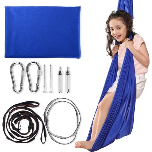 Multifunction Yoga Hammock Therapy Sensory Swing Fabric Swing Anti-gravity Flying-Aerial Yoga belts Indoor Outdoor Swing Hammock