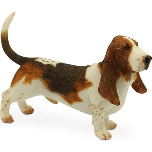 Fashion Simulation Dog Model Sculpture Crafts Car Decoration Collection Figurines Miniatures Decoration Murals Craft Accessories