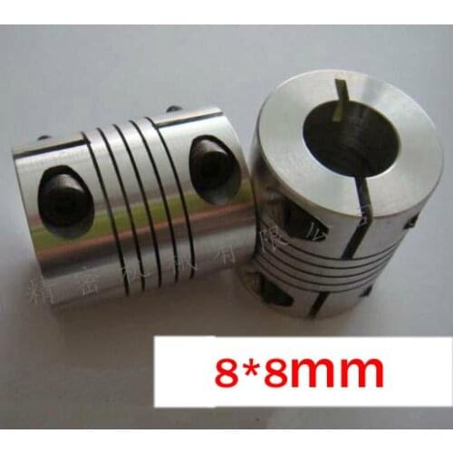 10pcs/lot 8x8mm CNC Motor Jaw Shaft Coupling 8mm to 8mm Flexible Coupler, 25mm OD 30mm length 25x30mm (D25 L30)