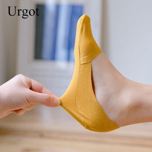 Urgot 5 Pairs Womens Socks Modal Cotton Summer New Tide Boat Socks Female Shallow Mouth Invisible Sock Girls Ladies Caletines