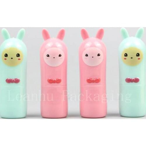Empty Cute Alpaca Shape Lip Gloss Container Kids Design Lipstick Cosmetic Containers, Lip Balm Containers, Lip Stick Tubes