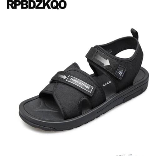 Strap sport breathable flat native mens sandals 2019 summer outdoor casual designer fashion black open toe sneakers beach shoes