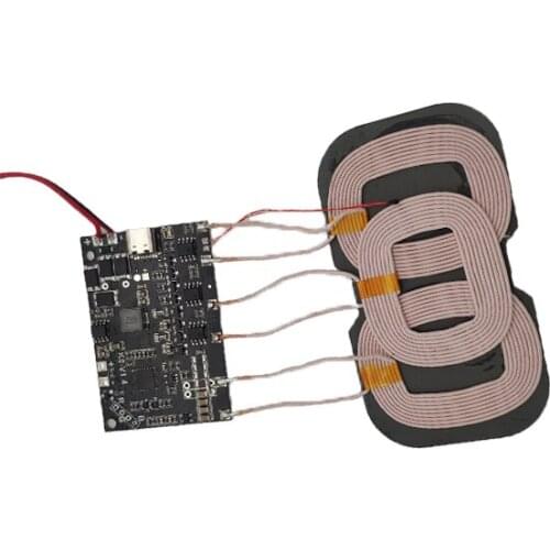 Three-coil 10w Wireless Charger Transmitter 12V Car Module Cigarette Lighter Diy Wireless Charging Module