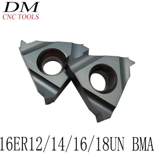 Carbide Inserts 16ER 12/14/16/18 UN BMA plate hard Alloy CNC Threaded blade Lathe cutter tool 16ER turning inserts for steel
