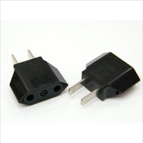 JETTING Universal US To EU Plug USA To Euro Europe Travel White Wall AC Power Charger Outlet Adapter Converter