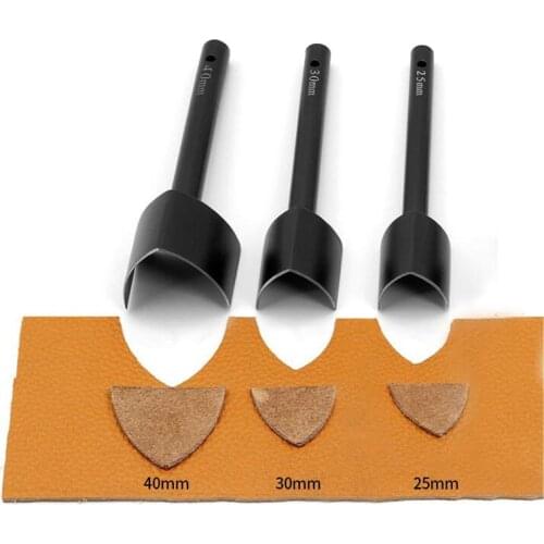 V shape watch belt cut punch DIY Leather watch band corner cutter kits open size 20/30/35/40/45mm 1pcs