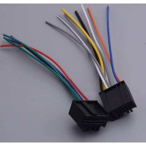 1Set Car Radio Stereo Speaker Wiring Harness Cable Plug Fit For Chevrolet 2005 2006 2007 2008 2009 2010 2011 2012 2013-2015 2016