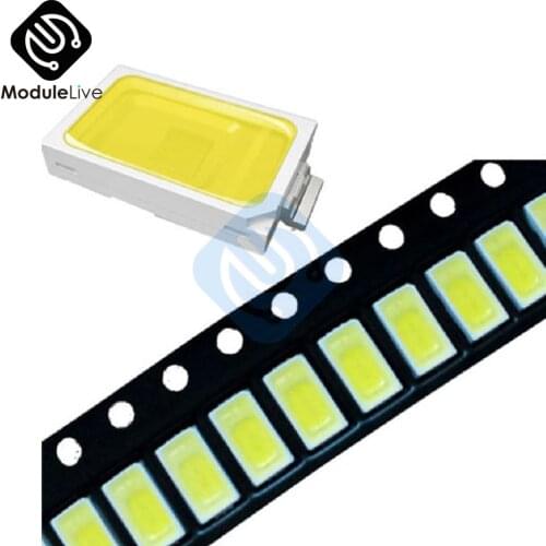 100PCS Diode White SMD 5730 SMD5730 0.5W LED 5630 6000k 6500k Super Bright Chip SMD5630 5730SMD PCB SMT Emitting Diode 150mA