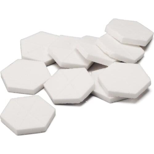 20 Pack Practical Coral Frag Base Seawater Coral Fragment Hexagonal Disks Tiles Support for Coralline Growth Reproduce