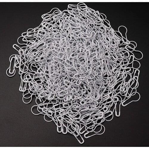 300Pcs Small Metal White Safety Pins 0.8" / 20mm White Gourd Pin AA7686