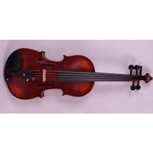 5 string 4/4 Violin Ebony parts Flame Maple Back Antique Varnish Spruce Master Powerful Sound Pro+502
