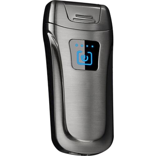 SOONHUA Electric Lighter Charger Windproof Flameless Double Arc Touch Sensor USB Cigarette Lighters With USB Cable