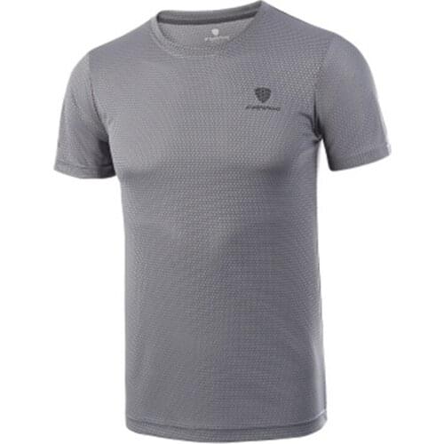 Men Sports T-shirt 6 Colors Professional Football Jogging Breathable Quick Dry Large Size Men Short Sleeve Elastic T-Shirt